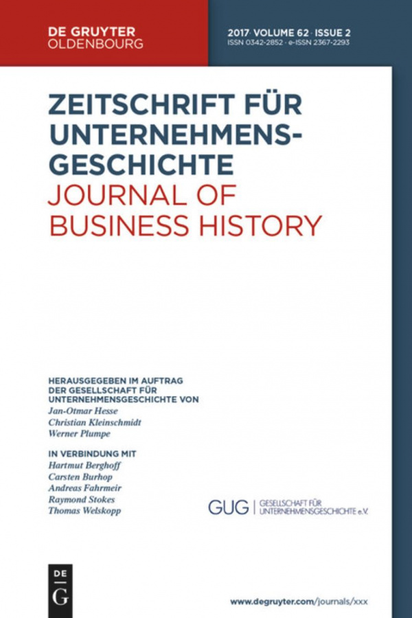 Zeitschrift für Unternehmensgeschichte Ausgabe 63 Nr 2
